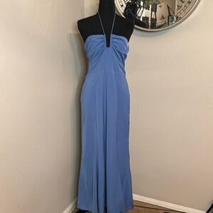 Abercrombie & Fitch Blue lined Maxi Dress
